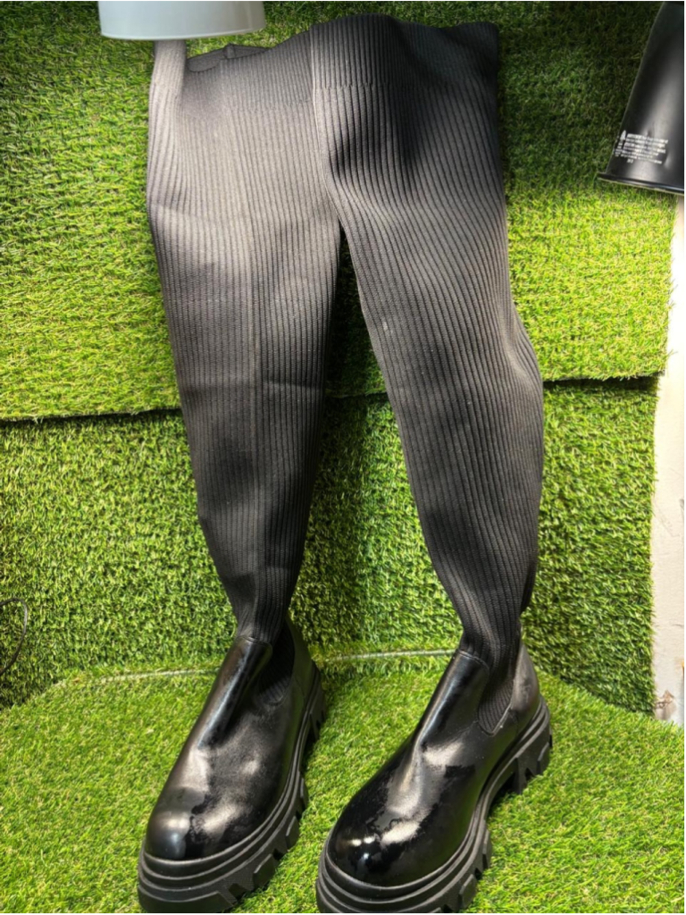 Women's DREAMPAIRS Over the Knee Boots Size 9.5 Black #1043